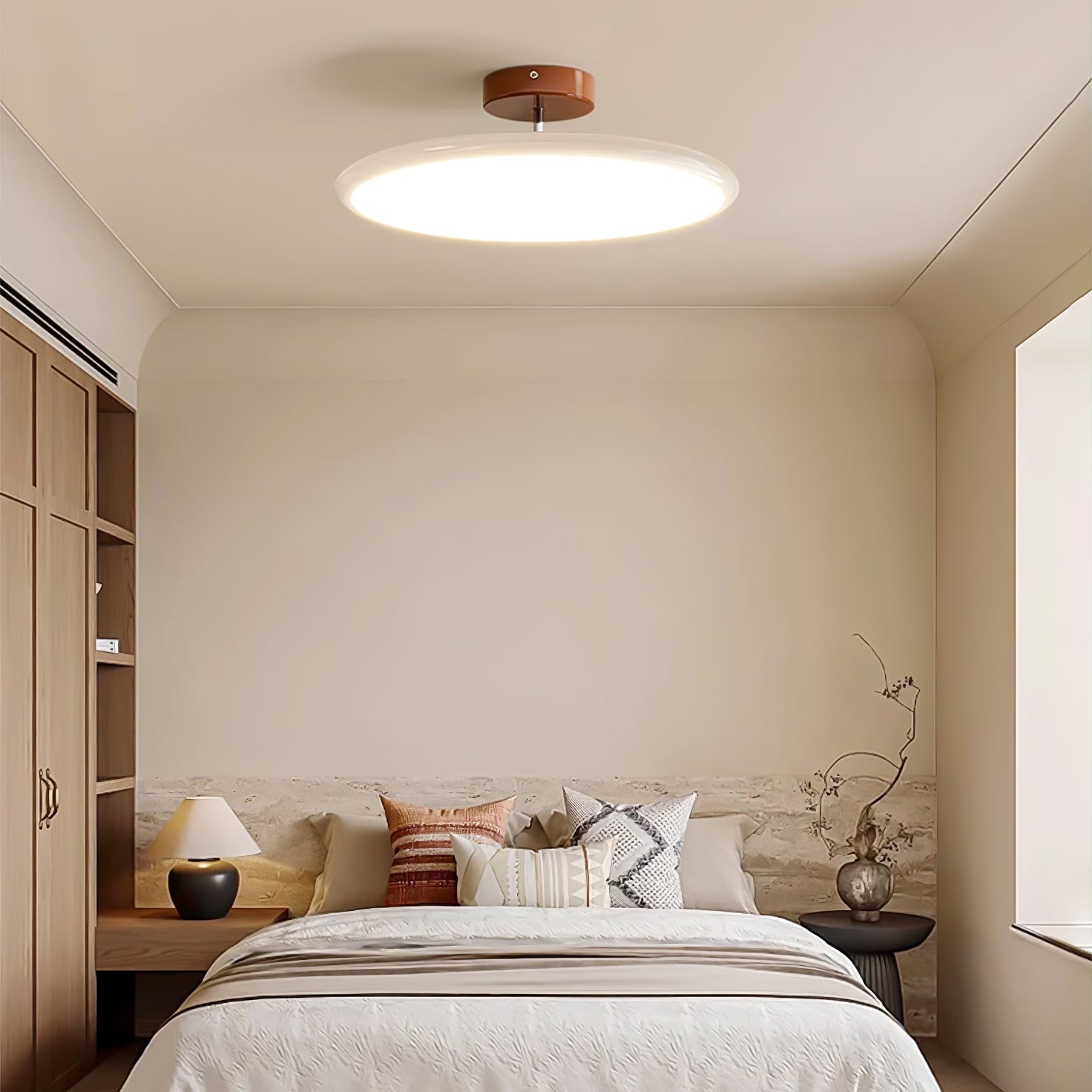 Drift Adjustable Semi Flush Mount Sloped Ceiling Light