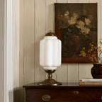 Vintage Glass Brass Margot Table Lamp