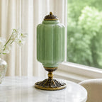 Vintage Glass Brass Margot Table Lamp