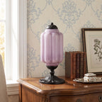 Vintage Glass Brass Margot Table Lamp