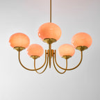 Marshmallow Glass Globe Chandelier
