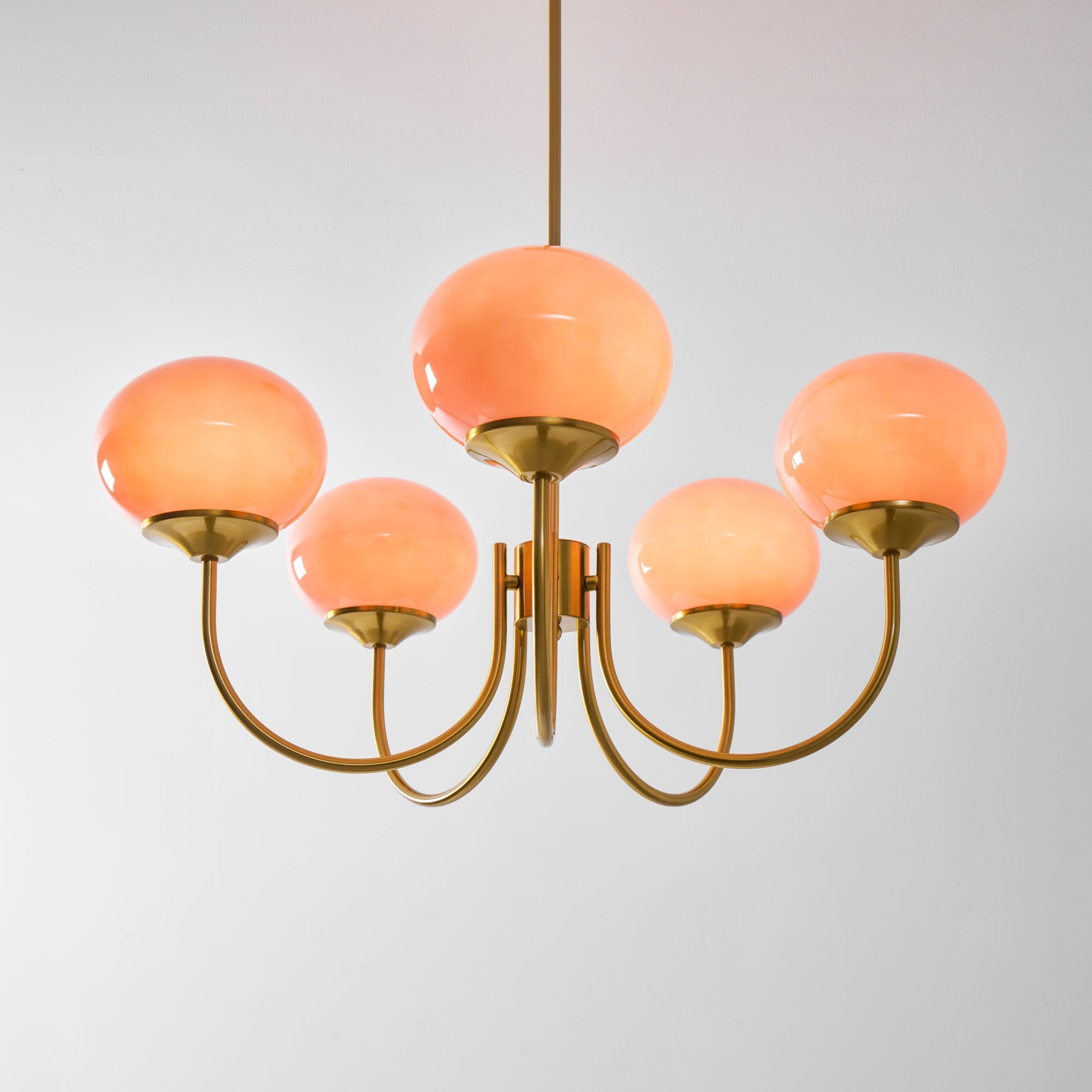 Marshmallow Glass Globe Chandelier