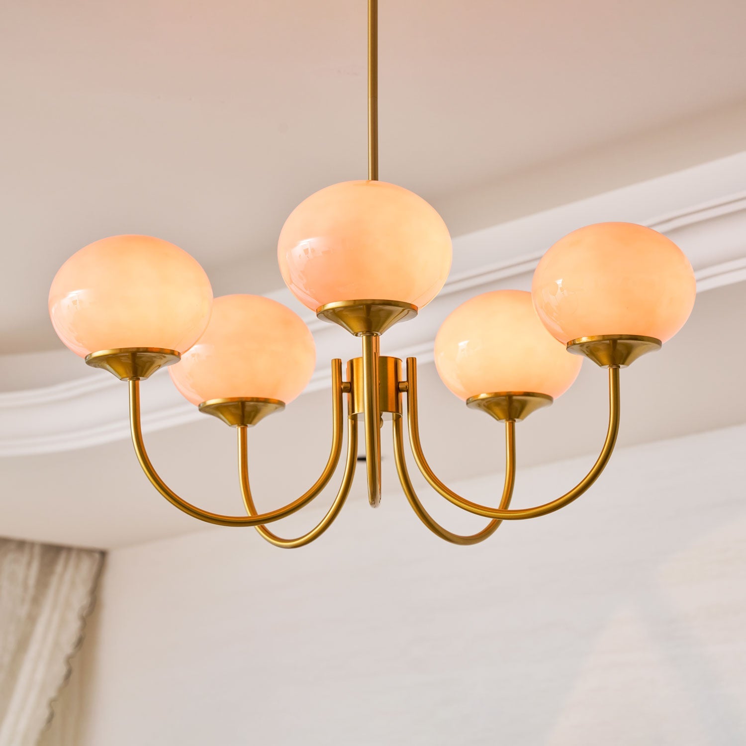 Marshmallow Glass Globe Chandelier