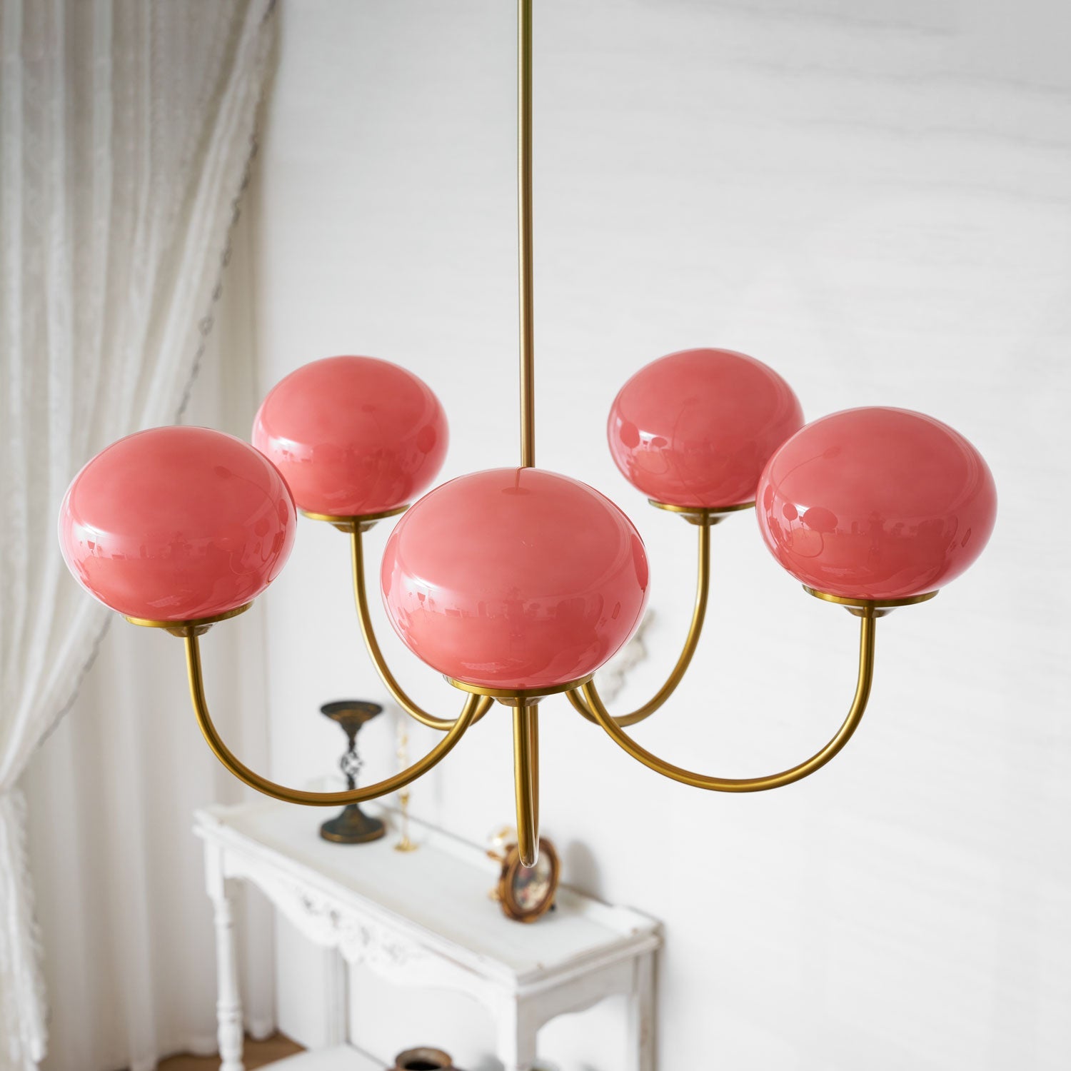 Marshmallow Glass Globe Chandelier