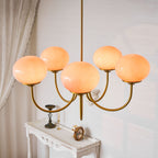 Marshmallow Glass Globe Chandelier