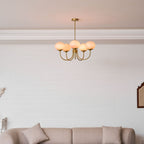 Marshmallow Glass Globe Chandelier