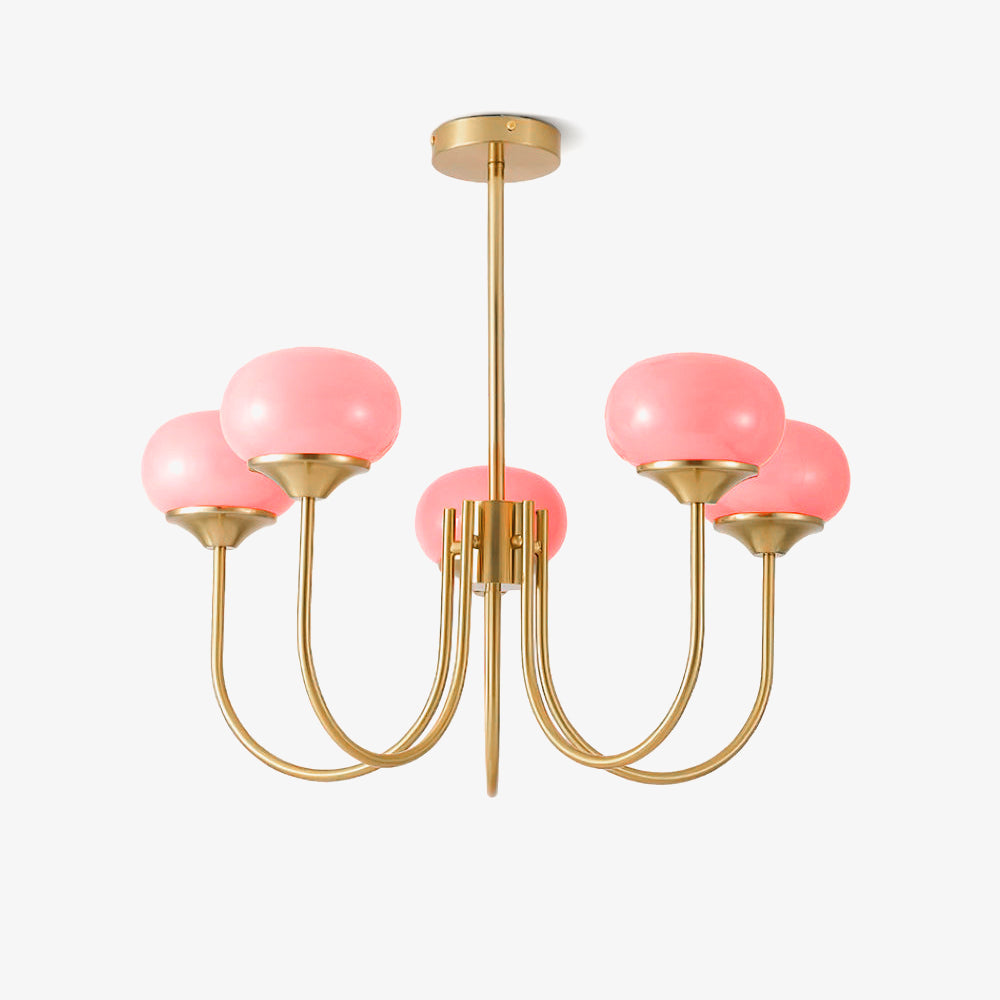 Marshmallow Glass Globe Chandelier