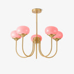 Marshmallow Glass Globe Chandelier