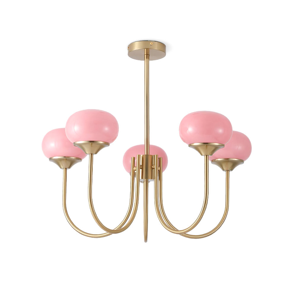 Marshmallow Glass Globe Chandelier