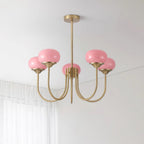 Marshmallow Glass Globe Chandelier
