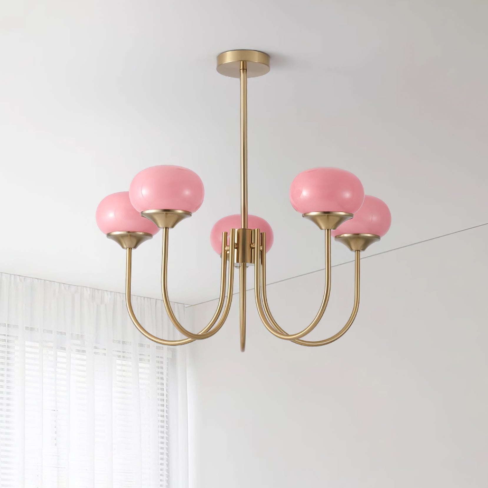 Marshmallow Glass Globe Chandelier
