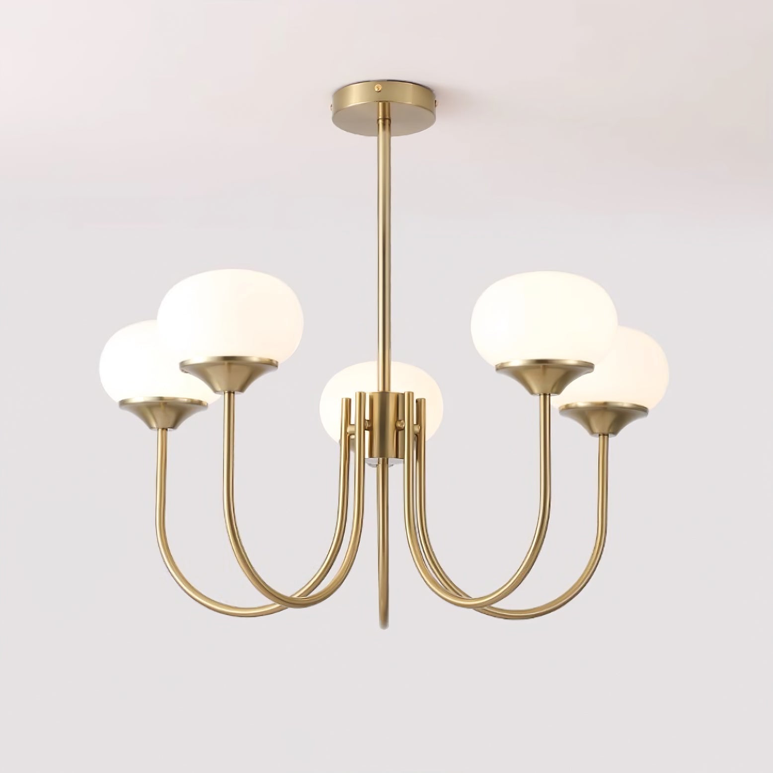 Marshmallow Glass Globe Chandelier