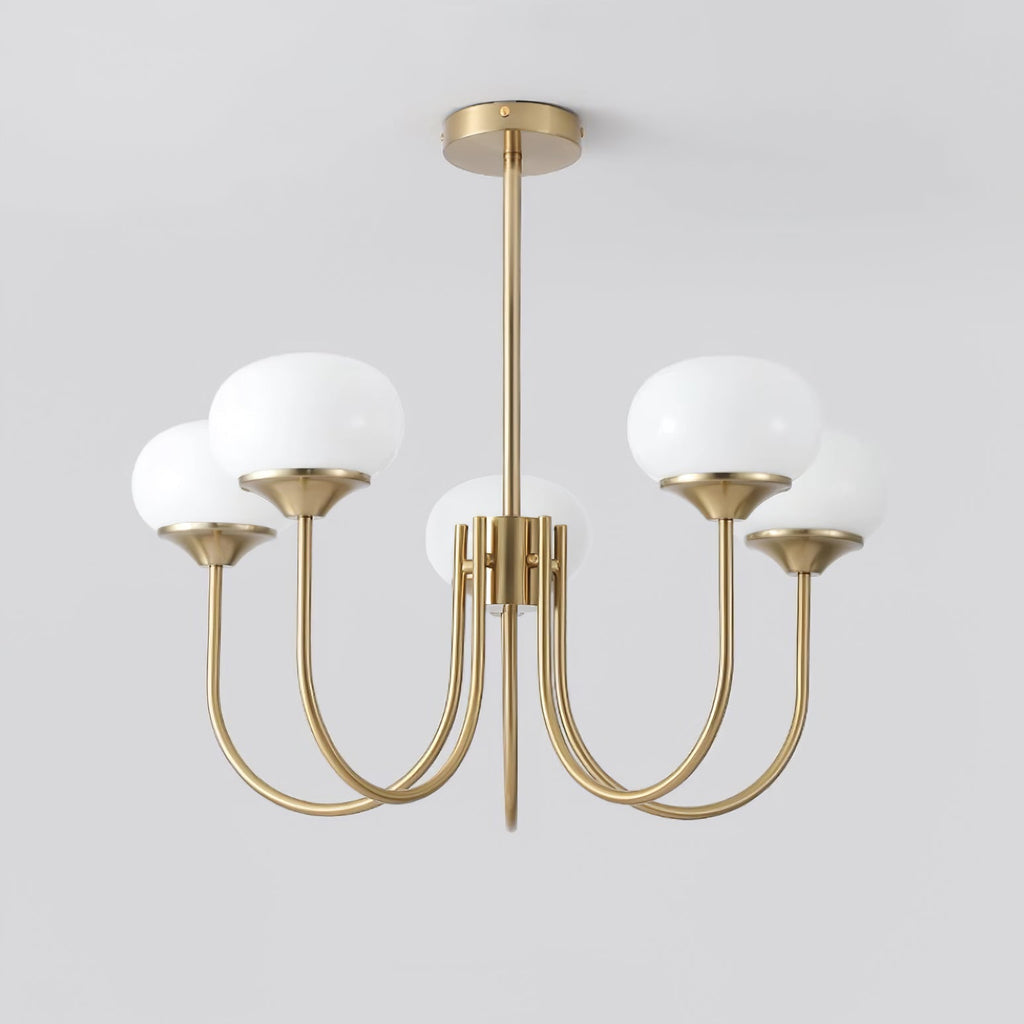 Marshmallow Glass Globe Chandelier