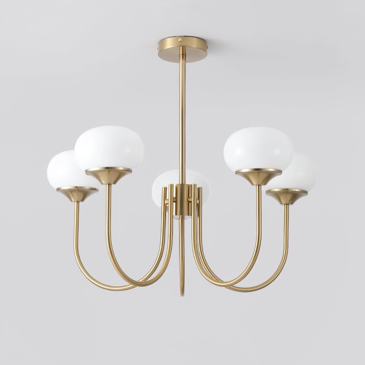 Marshmallow Glass Globe Chandelier