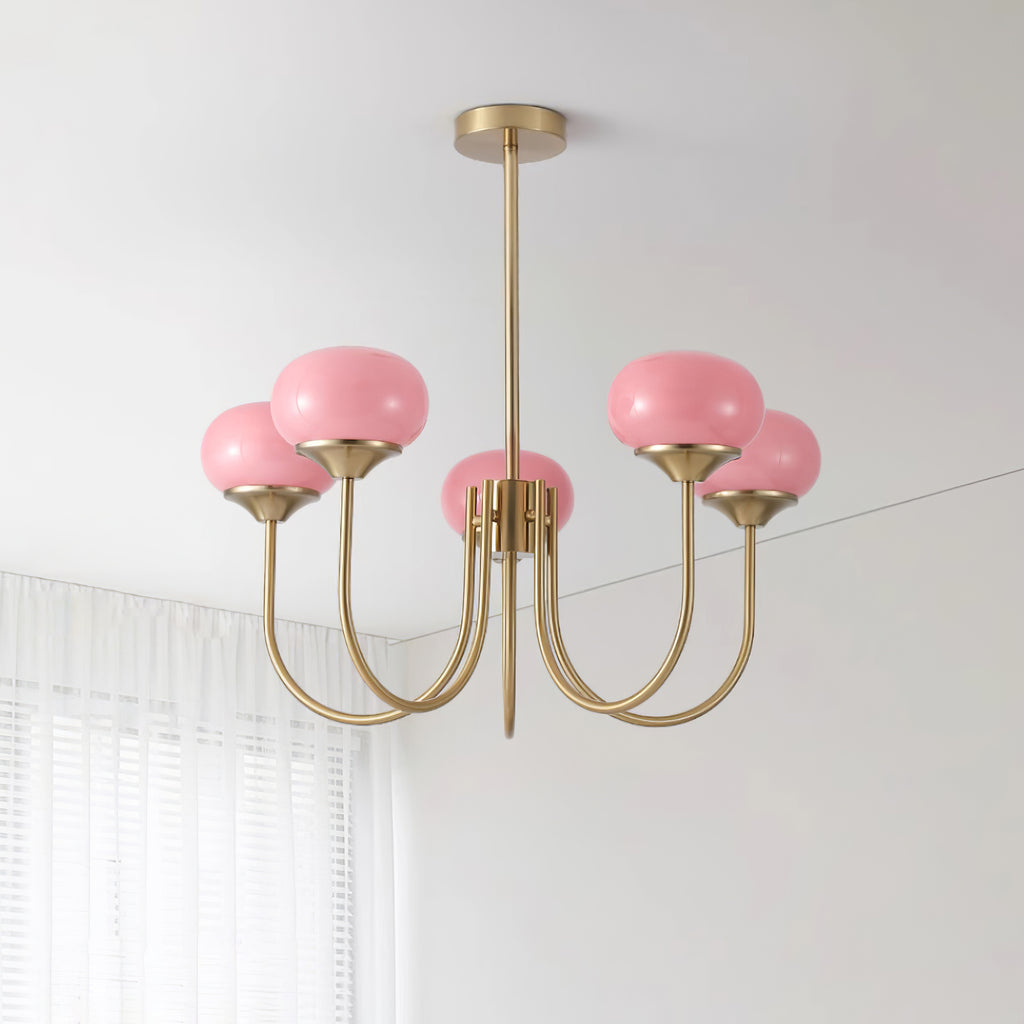 Marshmallow Glass Globe Chandelier