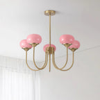 Marshmallow Glass Globe Chandelier