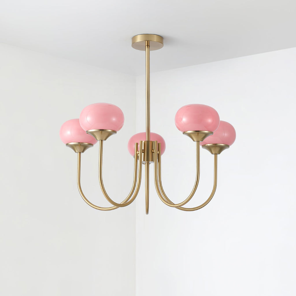 Marshmallow Glass Globe Chandelier