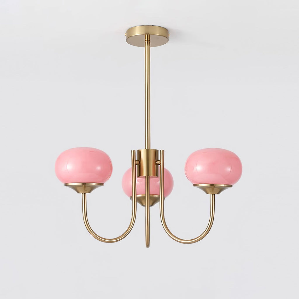 Marshmallow Glass Globe Chandelier