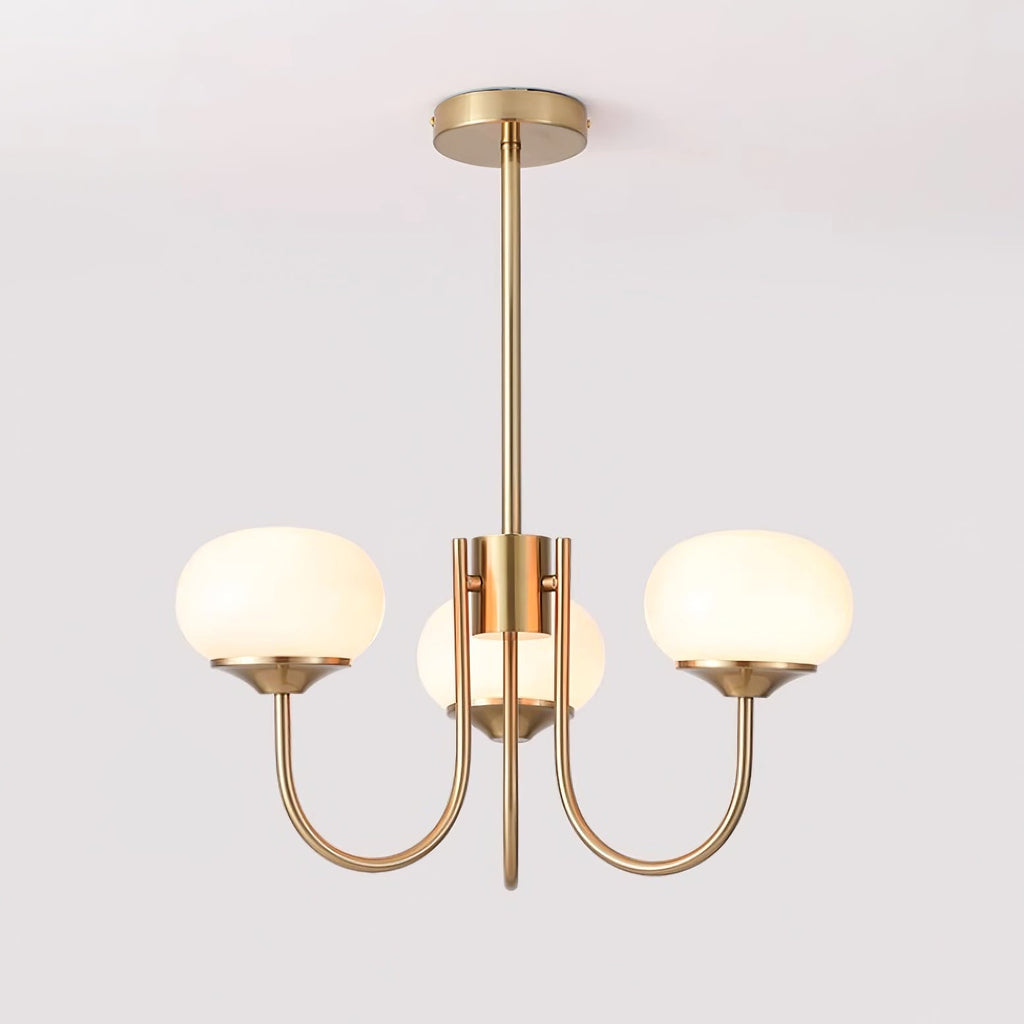 Marshmallow Glass Globe Chandelier