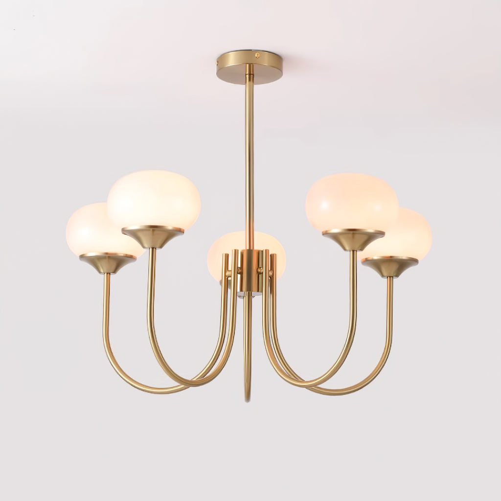 Marshmallow Glass Globe Chandelier