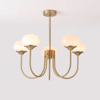 Marshmallow Glass Globe Chandelier