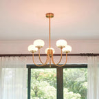 Marshmallow Glass Globe Chandelier
