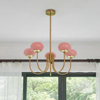 Marshmallow Glass Globe Chandelier