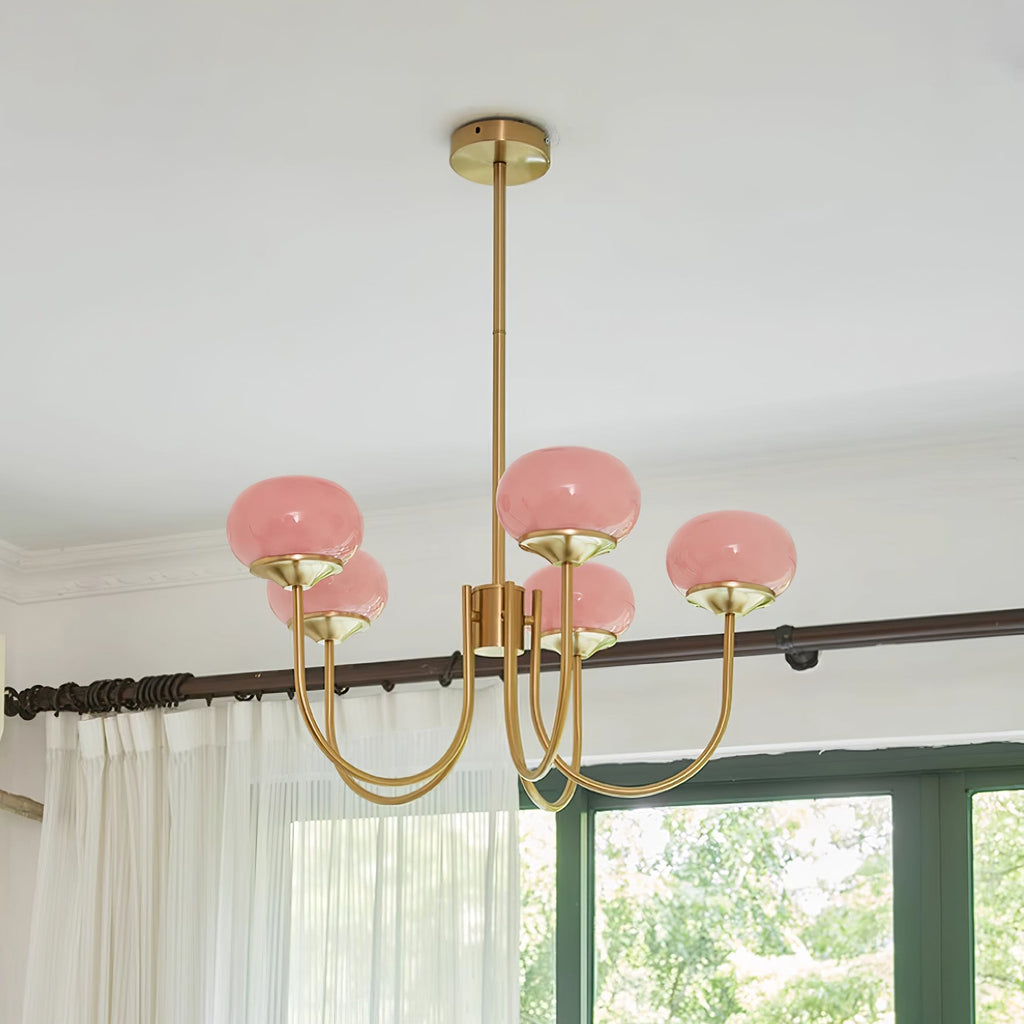 Marshmallow Glass Globe Chandelier