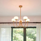 Marshmallow Glass Globe Chandelier