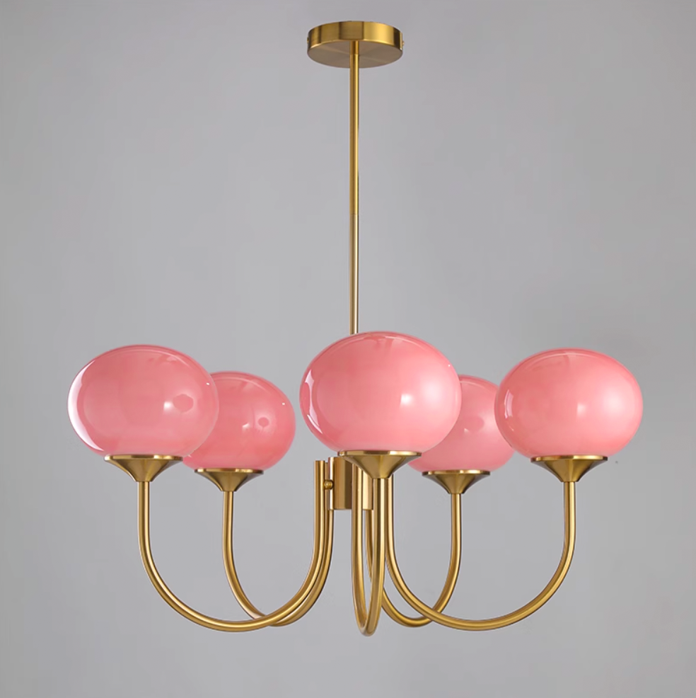 Marshmallow Glass Globe Chandelier