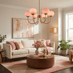 Marshmallow Glass Globe Chandelier