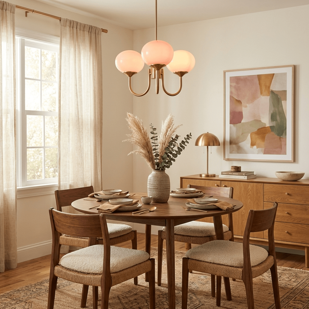 Marshmallow Glass Globe Chandelier