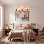 Marshmallow Glass Globe Chandelier
