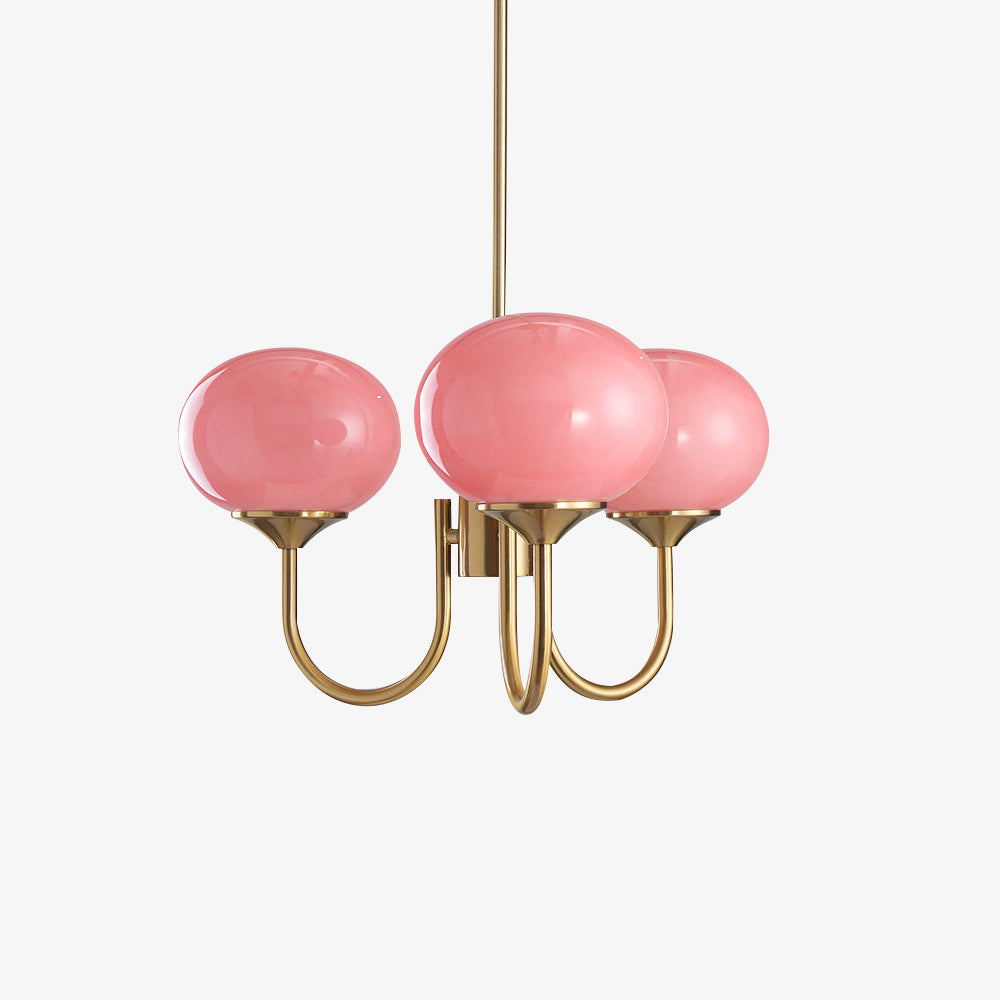 Marshmallow Glass Globe Chandelier