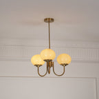 Marshmallow Glass Globe Chandelier