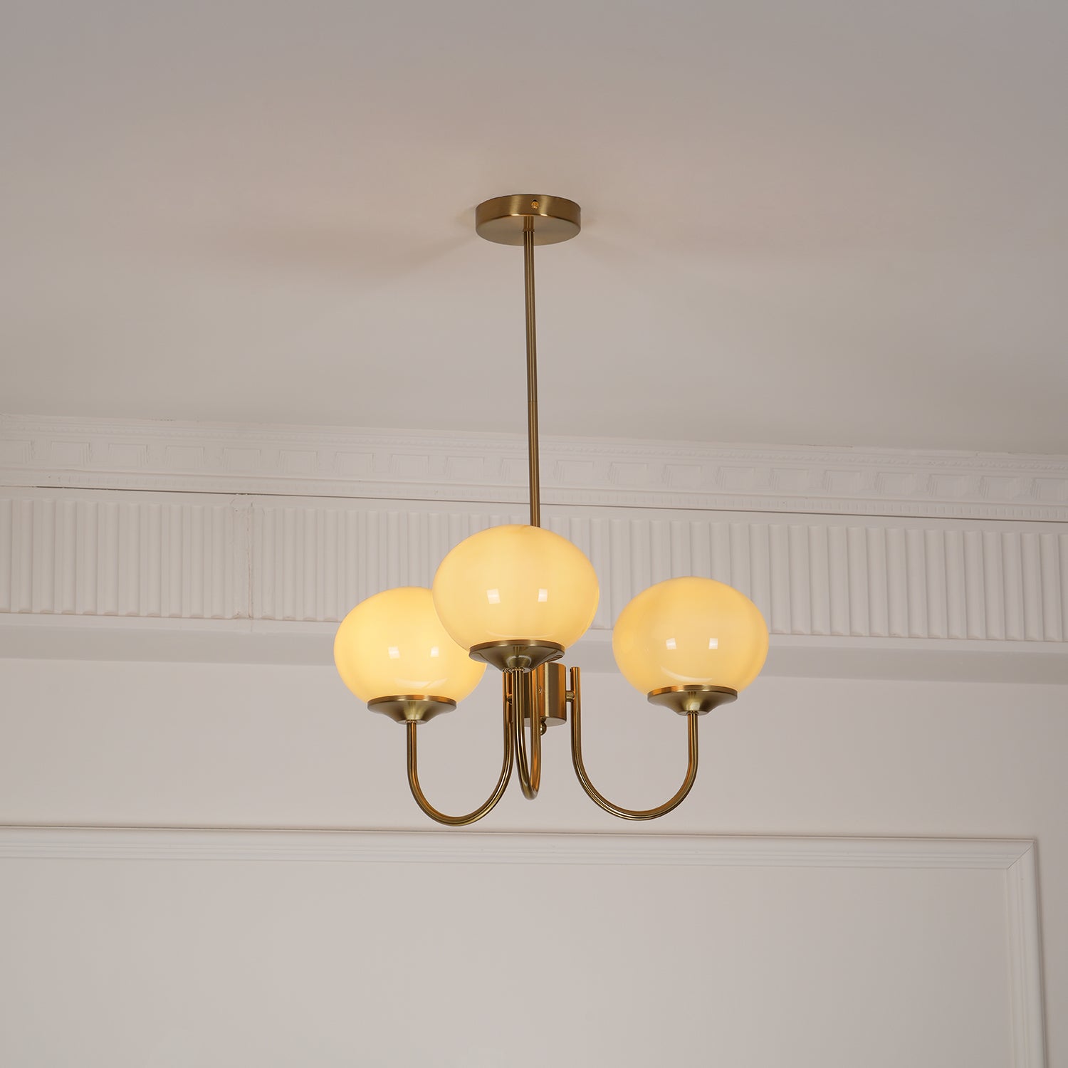 Marshmallow Glass Globe Chandelier