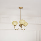 Marshmallow Glass Globe Chandelier