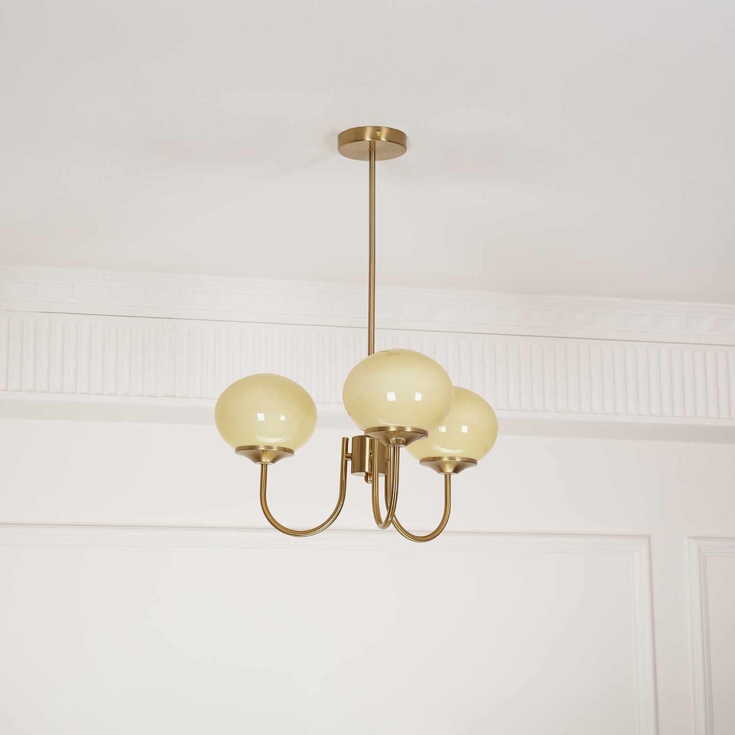 Marshmallow Glass Globe Chandelier