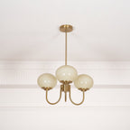 Marshmallow Glass Globe Chandelier