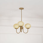 Marshmallow Glass Globe Chandelier