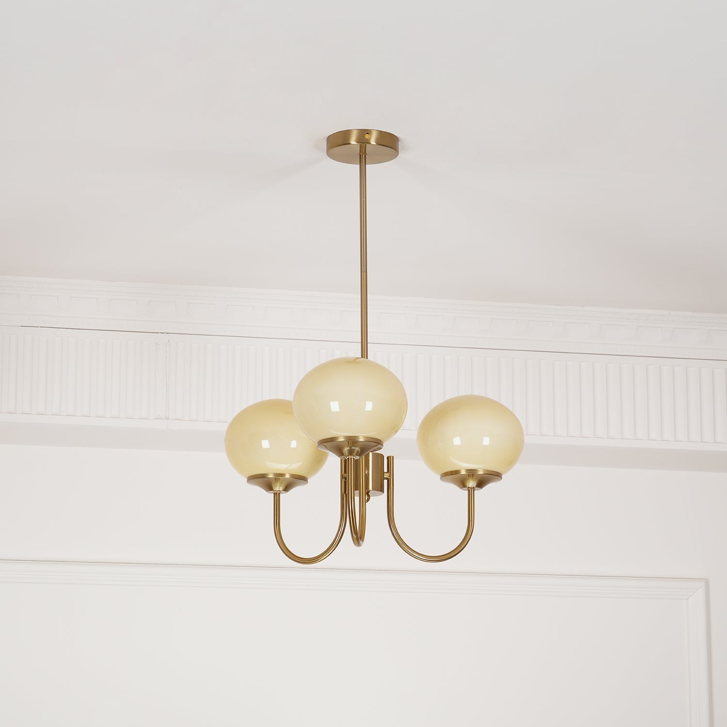 Marshmallow Glass Globe Chandelier
