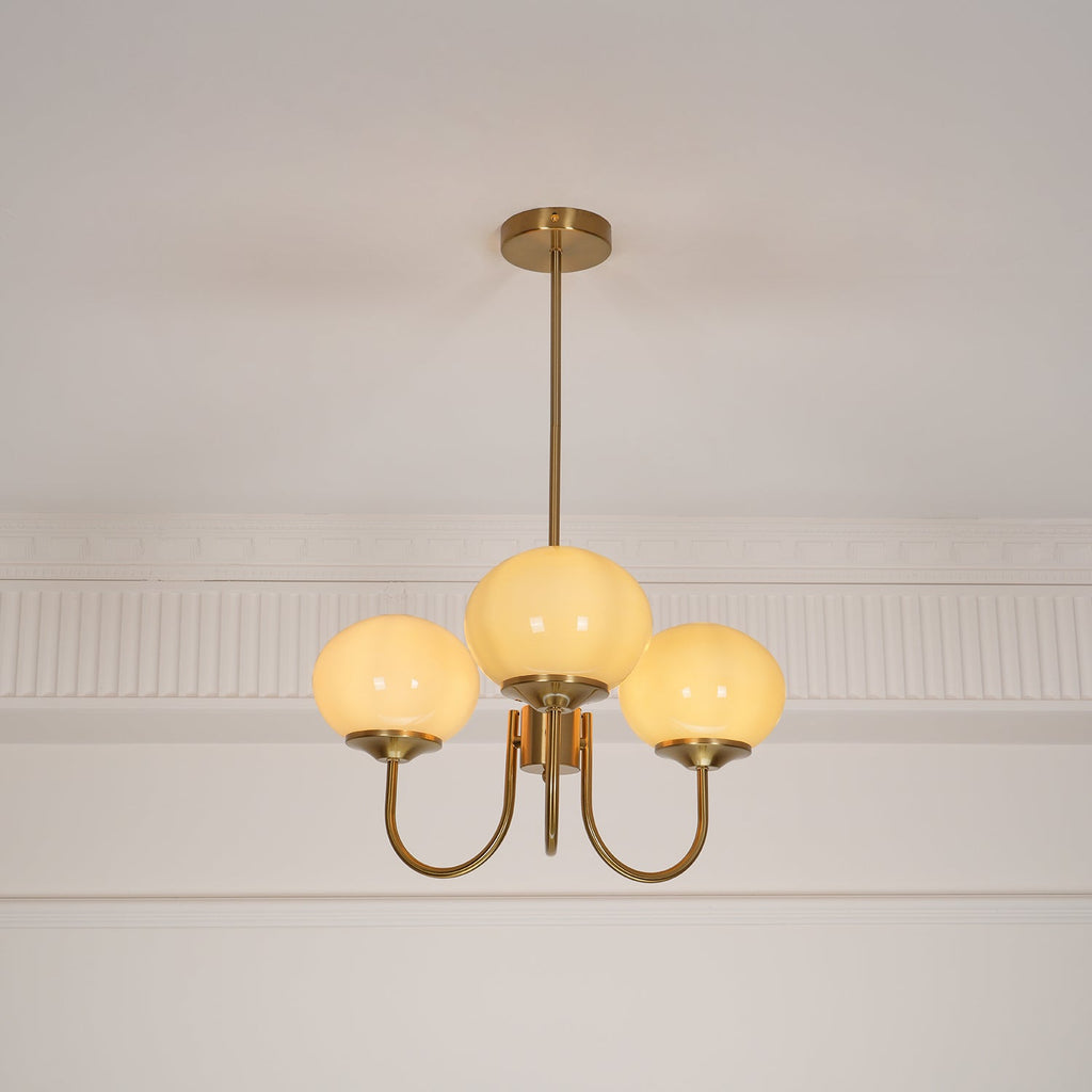 Marshmallow Glass Globe Chandelier