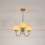 Marshmallow Glass Globe Chandelier