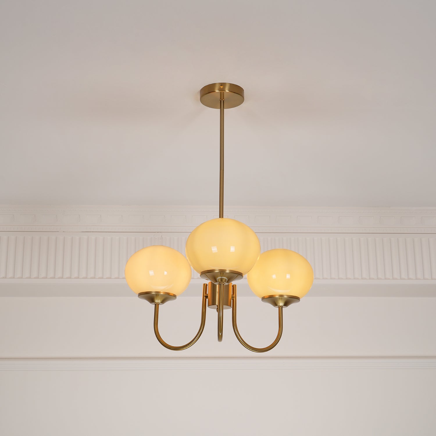 Marshmallow Glass Globe Chandelier