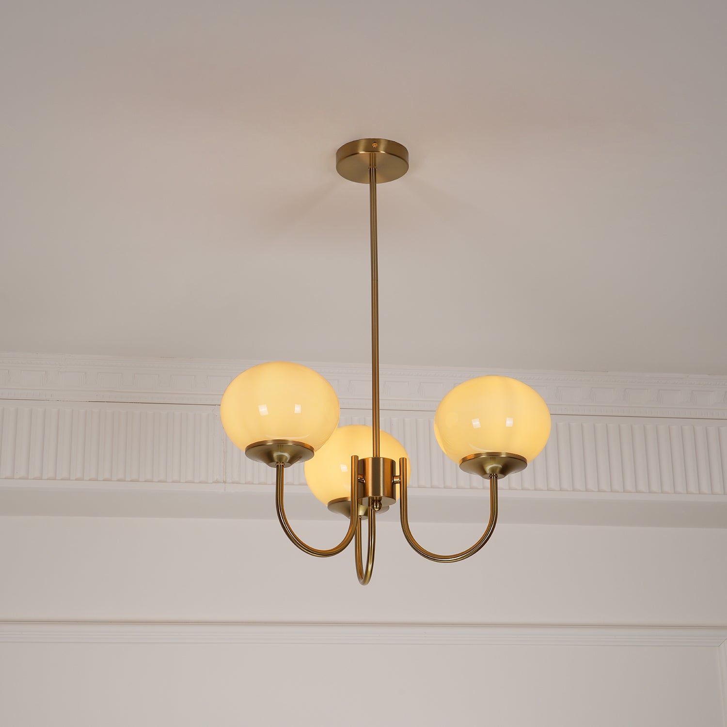 Marshmallow Glass Globe Chandelier