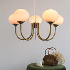 Marshmallow Glass Globe Chandelier