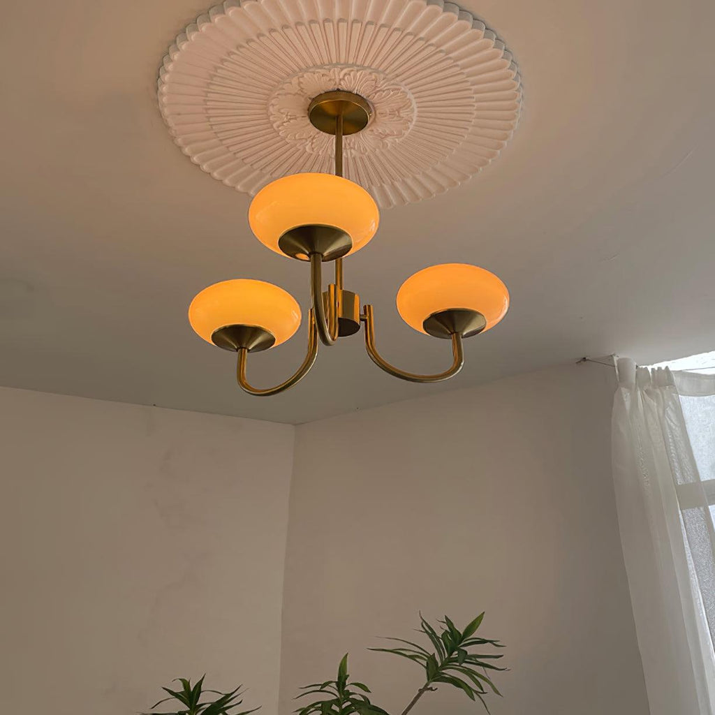 Marshmallow Glass Globe Chandelier