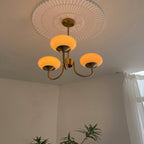 Marshmallow Glass Globe Chandelier