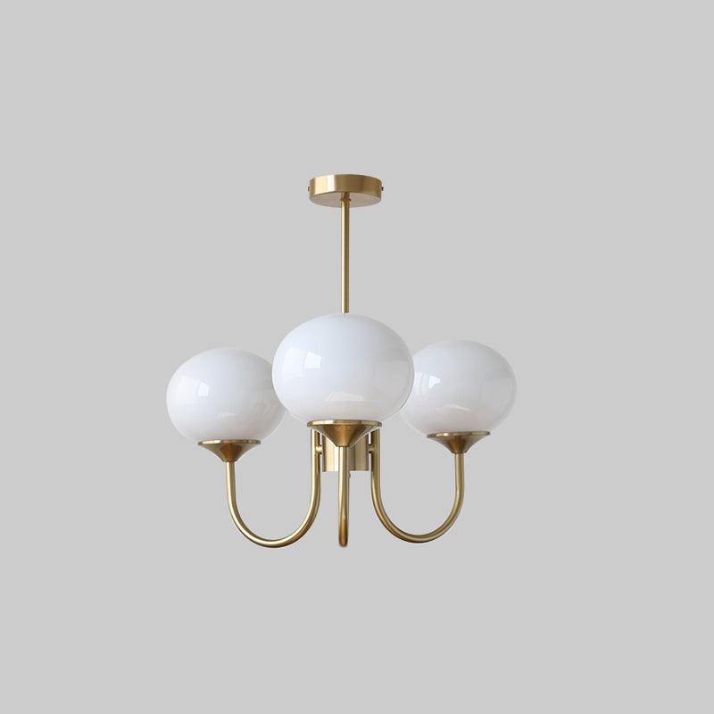 Marshmallow Glass Globe Chandelier