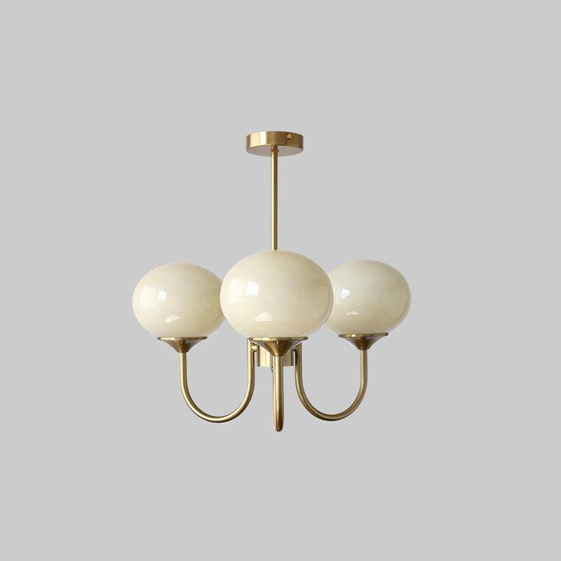 Marshmallow Glass Globe Chandelier